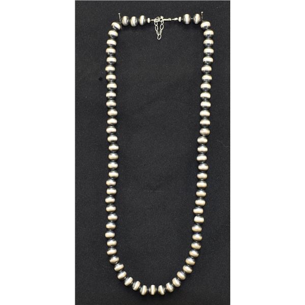 SILVER BEAD NECKLACE