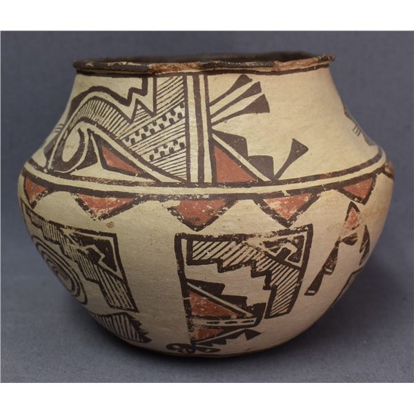 ZUNI INDIAN POTTERY OLLA