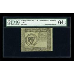 Continental Currency Blue Paper Counterfeit