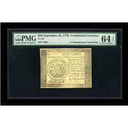 Continental Currency September 26, 1778 $50