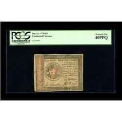 Continental Currency January 14, 1779 $55 PCGS