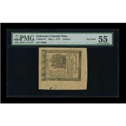 Delaware May 1, 1777 3d PMG About Uncirculated