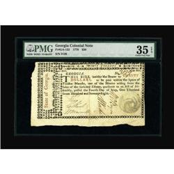 Georgia May 4,1778 $20 PMG Choice Very Fine 35