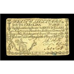 South Carolina February 8, 1779 $60 Fine-Very