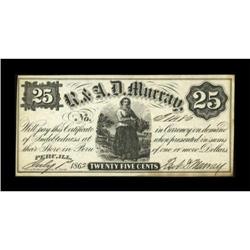 Peru, IL- R. & A.D. Murray 25¢ July 1 1862