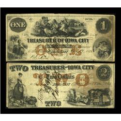 Iowa City, IA- Treasurer of Iowa City $1, $2