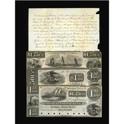 Uxbridge, MA- The Blackstone Bank $1.25; $1.50;