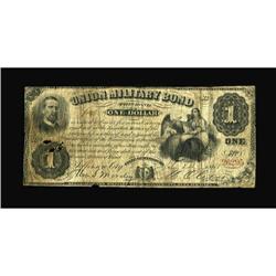 Jefferson City, MO- Union Military Bond $3 Aug.