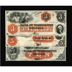 Washington, NC- Bank of Washington $3; $5; $10