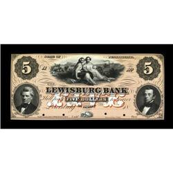 Lewisburg, PA- The Lewisburg Bank $5 18xx Proof