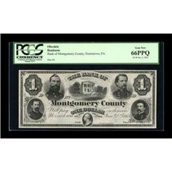Norristown, PA- Bank of Montgomery County $1