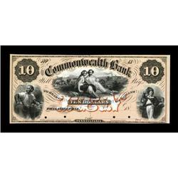 Philadelphia, PA- Commonwealth Bank $10 18xx