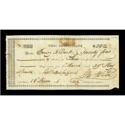 Columbia, TX- Republic of Texas Third Issue