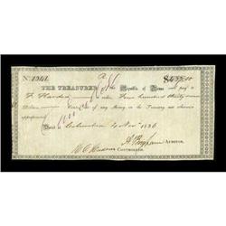 Columbia, TX- Republic of Texas Third Issue