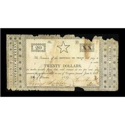 Houston, TX- Republic of Texas First Issue of