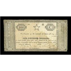 Houston, TX- Republic of Texas First Issue of
