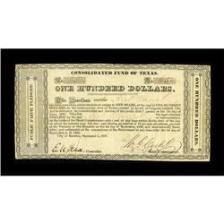 Houston, TX- Consolidated Fund of Texas $100 Sep