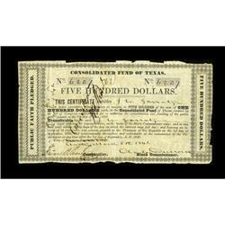 Austin, TX- Consolidated Fund of Texas $500