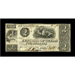 Austin, TX- Republic of Texas Fourth Issue of