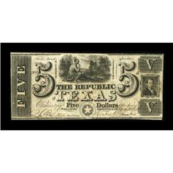 Austin, TX- Republic of Texas Fifth Issue of