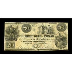 Austin, TX- Republic of Texas Fifth Issue $20