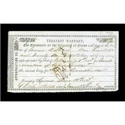 Austin, TX- Republic of Texas Fifth Issue of