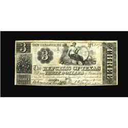 Austin, TX - The Republic of Texas $3 June 10,