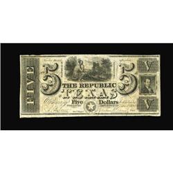 Austin, TX- Republic of Texas $5 Jan. 25, 1840