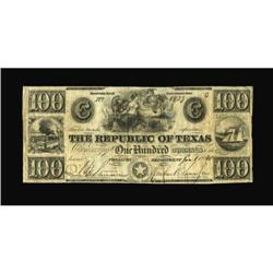 Austin, TX- Republic of Texas $100 Jan. 1, 1840