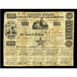 Austin, TX- Republic of Texas Certificate of