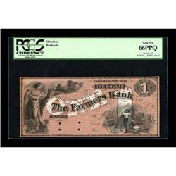 Orwell, VT- Farmers Bank $1 G10a Proof
