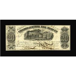 Richmond, VA- Virginia Central Rail Road Co. $20