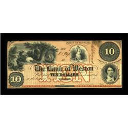 Weston, VA- Bank of Weston $10 18xx G-4a