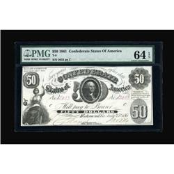 T8 $50 1861. Cr-19 PF-7