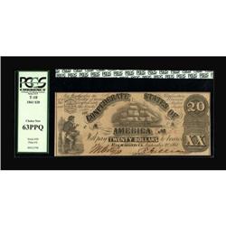 T18 $20 1861. Cr 107 PF-7