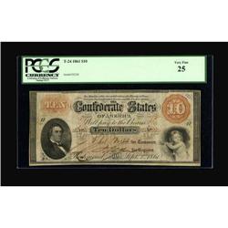 T24 $10 1861. Cr 161 PF-7