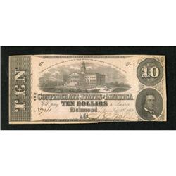 T52 PF-9IB $10 1862 Inverted Back.