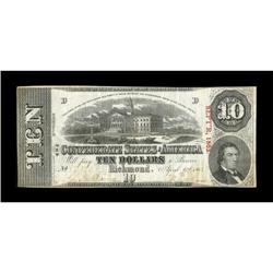 T59 $10 1863. Cr UNL PF-241B Invert