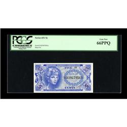 Series 651 5¢ PCGS Gem New 66 PPQ.