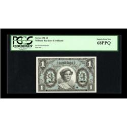 Series 691 $1 PCGS Superb Gem New 68PPQ.
