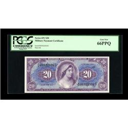 Series 691 $20 PCGS Gem New 66PPQ.