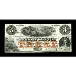 Clifton, CAN- The Bank of Clifton $3 Oct. 1,