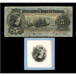 Montreal, PQ- The Merchants Bank of Canada $5
