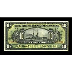 Montreal, PQ- The Royal Bank of Canada $10 Jan.