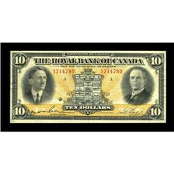 Montreal, PQ- The Royal Bank of Canada $10 Jan.