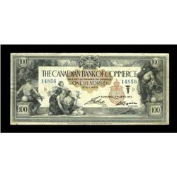 Toronto, ONT- The Canadian Bank of Commerce $100