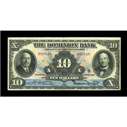 Toronto, ONT- The Dominion Bank $10 Feb. 1, 1931