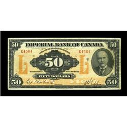 Toronto, ONT- Imperial Bank of Canada $50 Nov.
