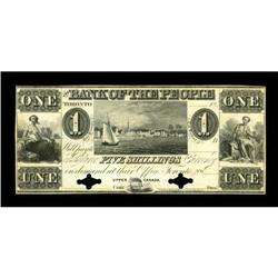Toronto, UC- The Bank of the People $1 Ch.