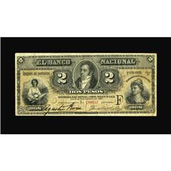 Argentina El Banco Nacional 2 Pesos 1881 Pick